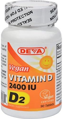 Deva Vegan Vitamin D - 2400 IU - 90 Tablets by Deva Vegan Vitamins
