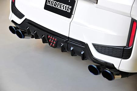 Amazon Noblesse ノブレッセ ステップワゴン スパーダ Rp 前期 リアディフューザー Ledバックフォグ付 未塗装 リアアンダースポイラー 車 バイク