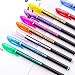 Youandmes 12 Colors/Set Glitter Gel Pens, 12 Colors Glitter Gel Pen Set for Adult Students Coloring Books Craft Doodling