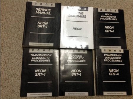 2005 Dodge Neon SRT-4 Shop Service Repair Manual SET W ...