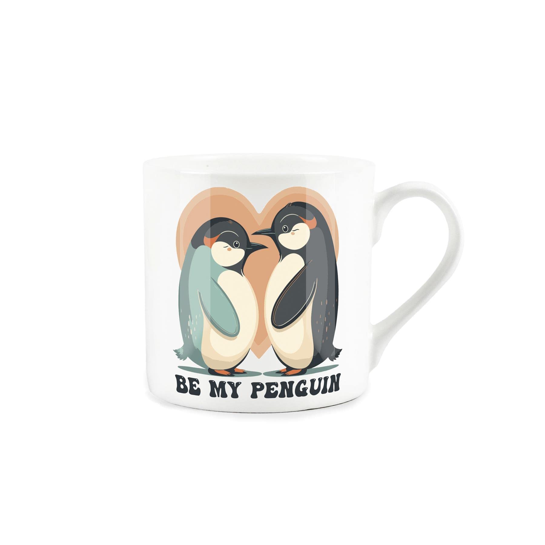 Be My Penguin Anniversary Love Mug - Fine Bone China White Coffee/Tea Present Romantic Gift