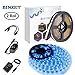 BINZET 32.8ft LED Strip Light Kit, Led Strip SMD2835 Dimmable 600LEDs Flexible LED Light Strip with DC12V 3A UL Listed Power Supply&Brightness Controller for Under Cabinet Mirror Indoor(Blue Light)
