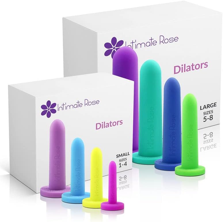 Intimate Rose 8Pack Silicone Dilators for Women & Men, Medical Device