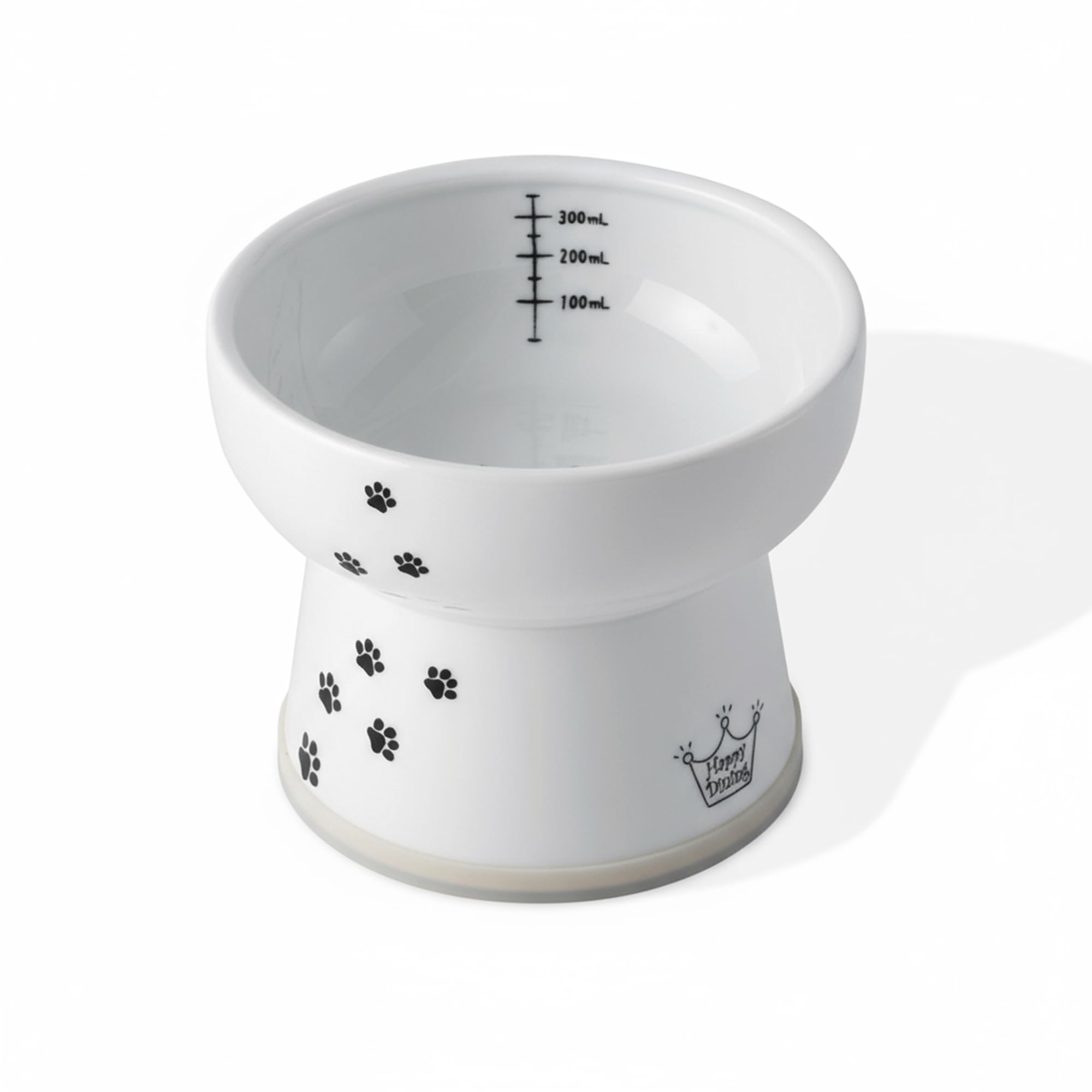 Necoichi Extra Tall Raised Cat Water Bowl, Cat, 0.543 kg,White — image 1