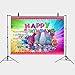 TJ 7X5FT Trolls Poppy Animation Movies Background Happy Birthday Theme Party Photography Backdrops Baby Shower Colorful Decor Banner Photo Booth Studio Props Vinyl