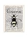 Queen Bee Dictionary Page Art Print, 8x11 UNFRAMED