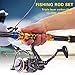 Sougayilang Fishing Rod with Reel Combo H-Shark, Telescopic Spinning Travel Portable Bass Fishing Gear Kits (5.9FT+WQ2000)