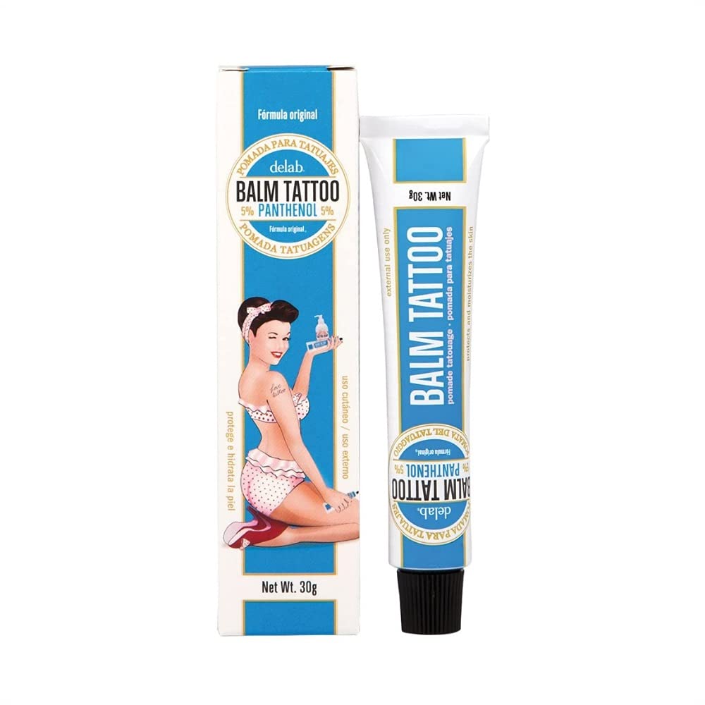 BALM TATTOO - Tattoo Cream - Balm Tattoo Original - Tattoo Aftercare - Rapid Absorption - Facilitates Tattoo Healing and Healing - Clear and Healthy Tattoos - 30g