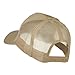 e4Hats.com NASA Logo Embroidered Patched Mesh Back Cap - Khaki OSFM