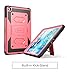 iPad Mini 4 Case, Heave Duty i-Blason Apple iPad Mini 4 2015 Armorbox Dual Layer Hybrid Full-Body Protective Kickstand Case with Front Cover and Built-in Screen Protector/Bumpers (Pink)