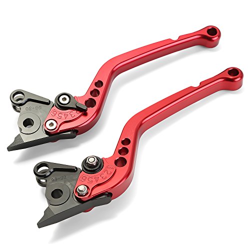 CICMOD Motorcycle Brake & Clutch Lever Adjustable For YAMAHA FZ6 FZ6R FZ8 FZ1 XJ6 (Red)