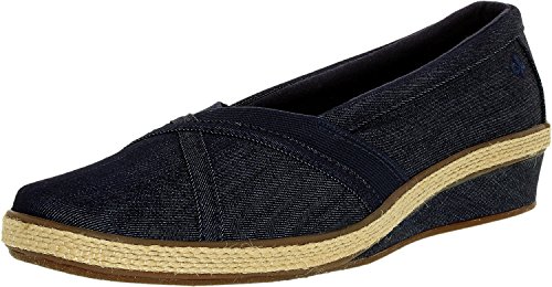 Grasshoppers Women's Misty Cotton Denim Ankle-High Flat Shoe - 7.5M