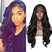 Jolitime Hair Black Color Lace Front Wigs Long Body Wave Hair Glueless Synthetic Lace Front Wigs for Black Women