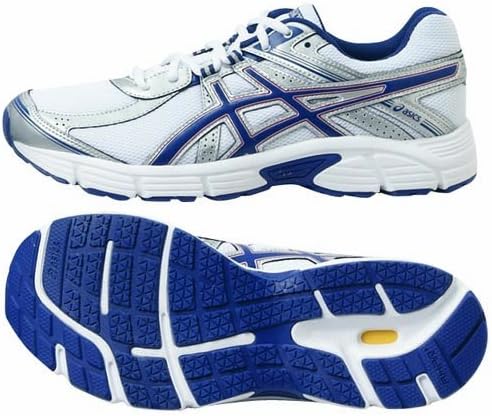 Amazon Asics アシックス ランニングシューズ アドック6 メンズ ホワイト ネイビーブルー 14 ランニング