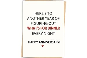 Zyulin Funny Anniversary Card Gifts for Men Women Husband Wife Couple | Humorous Wedding Anniversary Card Gifts for Him Her B