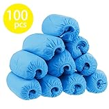 Titan Mall Disposable Boot & Shoe Covers Non Skid Shoe Covers Blue Water Resistant One Size Fits Most 100 pcs
