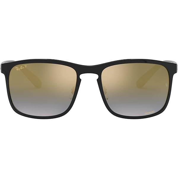 Amazon.com: Ray-Ban RB3721CH Chromance Sunglasses, Black On Gold