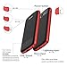 10000mAh Power Bank External Battery Portable Charger Pack with Built-in Type C and Micro USB Cable for iPhone Xs/XS Max/X 8 Samsung Huawei Android Cell Phones (Black)