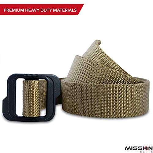 MISSION ELITE Tactical Belt Heavy Duty EDC Gun Belts for Men 2Ply