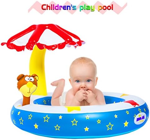 Inflatable Baby Pool Float Sun Shade Mushroom Canopy Baby Float Seat Boat, Infant Swimming Floats Outdoor, Bath Toys for Toddlers