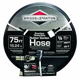Briggs and Stratton 8BS75 75-Foot Premium Heavy-Duty Rubber Garden Hose