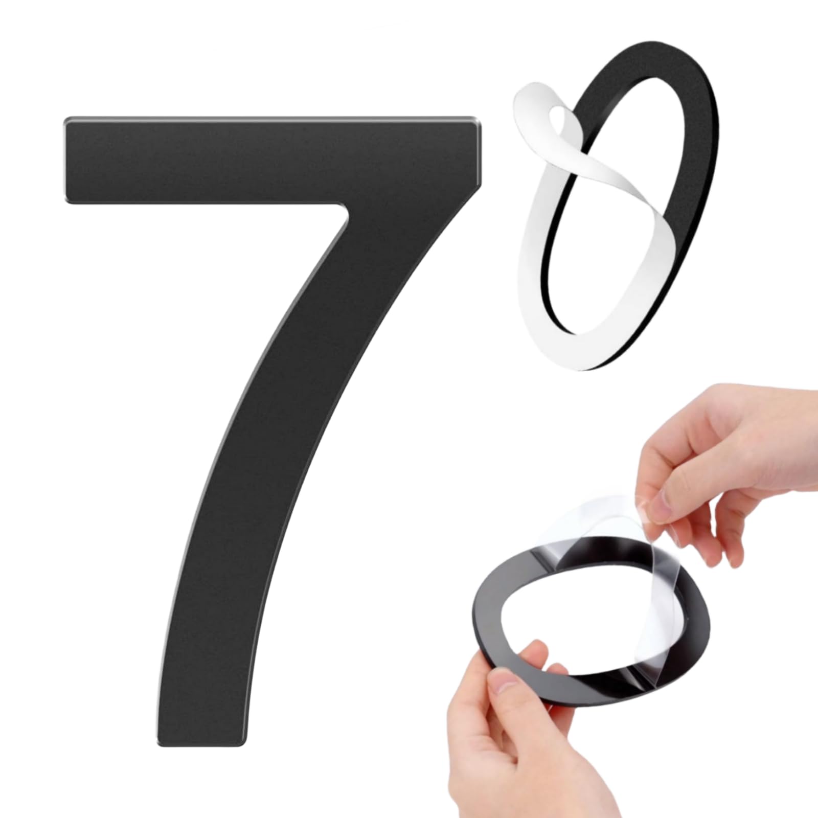 GLDonee Acrylic House Numbers - Modern Black