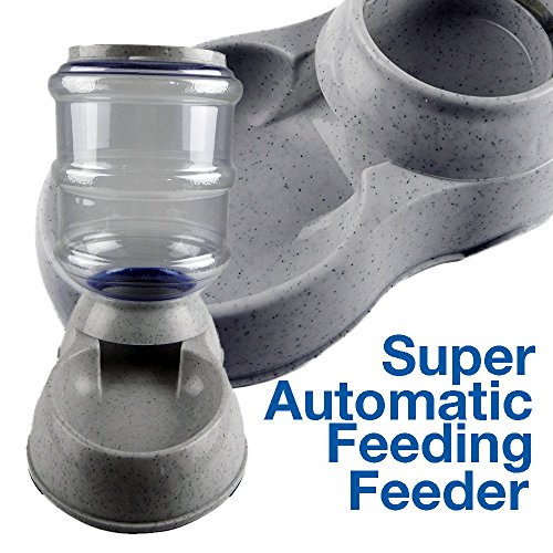 Hot Sale Gravipet Feeder Superb 1 Gallon Gray Automatic Feeding