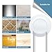FAMLOVE Toothbrush Holder Wall Mounted Stainless Steel Bathroom Toothbrush Holder Set Modern Blue Green with 2 Cups Large Capacity Toothpate Stand - Couple's Design
