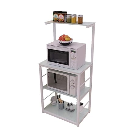 DZW Estante de Cocina 4 Piso Horno de microondas Rack ...