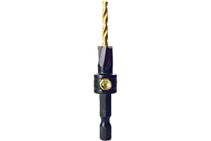 Make it Snappy Tools 1/8 Inch x 3/8 Inch 3-Flute Flat Bottom Counterbore with TiN coated twist drill #32408