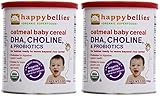 Happy Bellies Baby Cereal Oatmeal, 7 Ounce (Pack of 2)