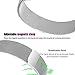 bayite Stainless Steel Bands Compatible Fitbit Ionic, Milanese Loop Metal Replacement Strap with Unique Magnet Lock Accessories for Fitbit Ionic Small Silver + Black