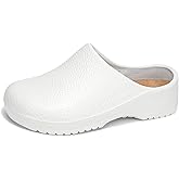 ihinzry Professional Chef Clogs Non-Slip Waterproof Work Shoes for Nurses Kitchen Staff with Arch Support Lightweight Comfort Restaurant Safety Shoes Slip Resistant​