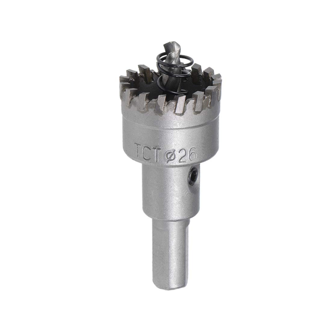 sourcing map 26mm Carbide Hole Cutter, Hole Saws for Stainless Steel Sheet Metal, High Density Carbide Tooth