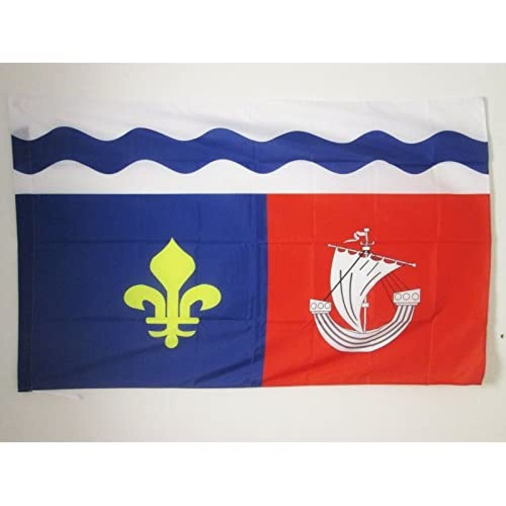AZ FLAG - Hauts-de-Seine Flag - 3x5 Ft - French department Banner with Sleeve - 100% Polyester - Fade Resistant - Vivid Colors - 3' x 5' Feet - 150x90 Cm
