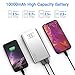 EIUE External Battery,2 USB Outputs Portable Charger Power Bank with Type C Input,Aluminum Shell, Intelligent Charging Tech for iPhone, iPad and Android Devices