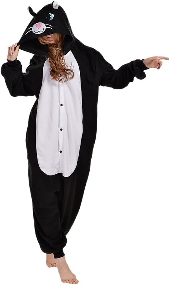 LATH.PIN Jumpsuit Tier Onesize Karton Schlafanzug Fasching Kostüm