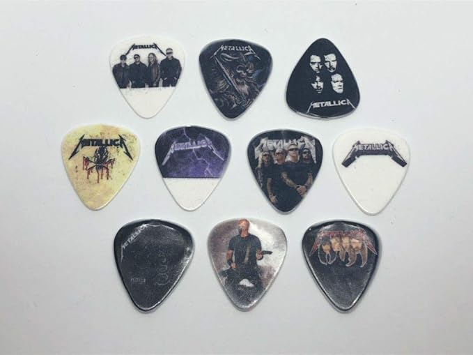 METALLICA Guitar Picks Set (10 picks/10 diferent designs) Amazon.co.uk