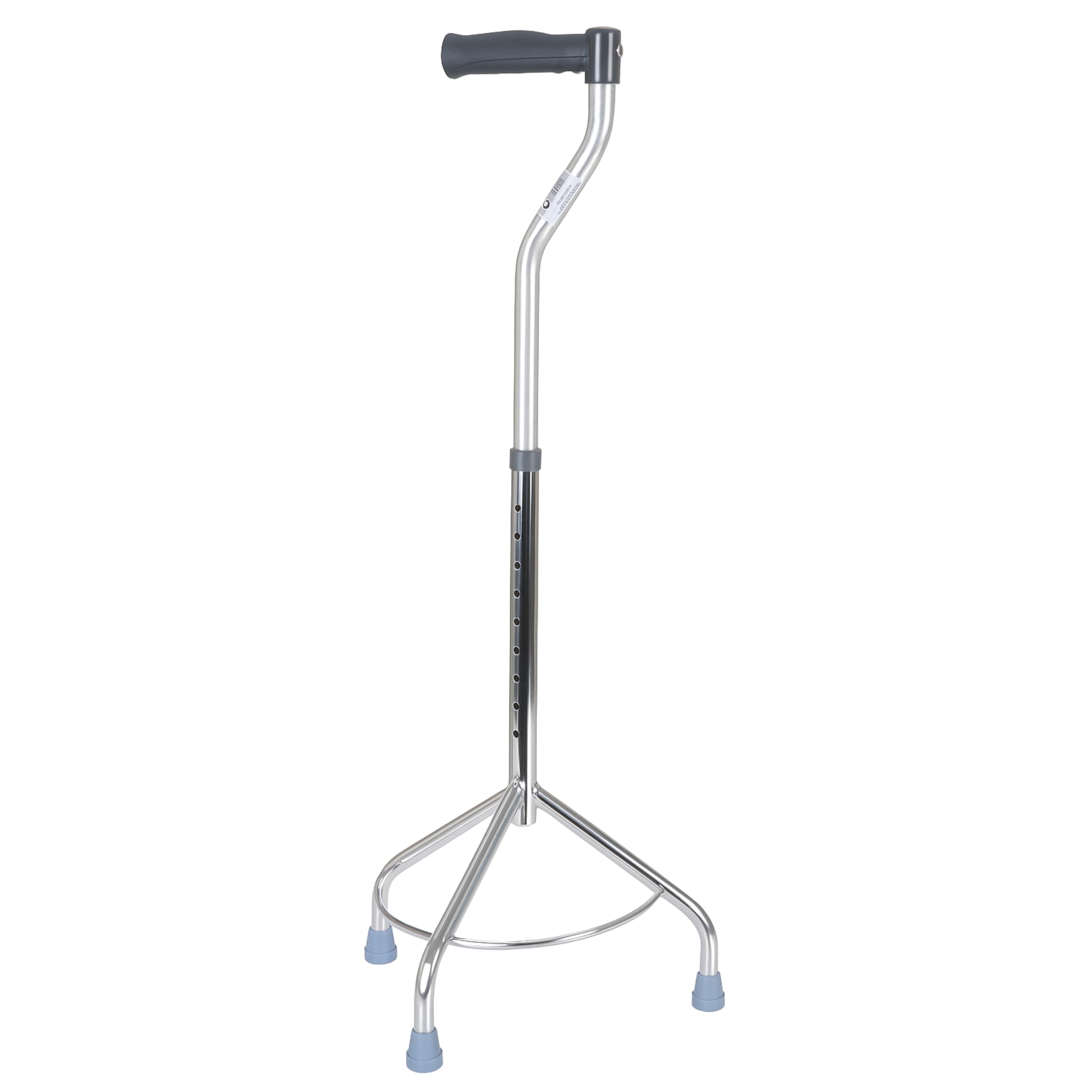Days Adjustable Tripod Walking Stick – Height Adjustable Walking Stick with Non Slip Base for Elderly and Disabled – Lightweight Chrome Mobility Aid – Wide Base for Extra Stability