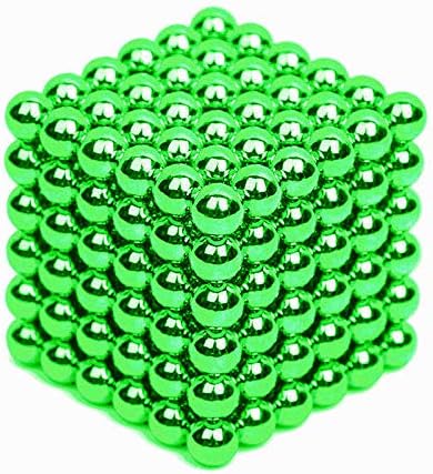 Brain Teaser,5MM 216-Pieces Cube Toy,Magic Sculpture Building Blocks Toy for Children Intelligence Learning & Office Toy for Stress Relief,Best Christmas Gift for Kids or Adults (Green)