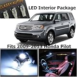Classy Autos Honda PILOT White Interior LED Package (11 Pieces)