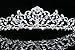 Flower Vine Design Bridal Tiara Crown - Blue Crystals Silver Plating T797