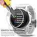AFUNTA Screen Protector Compatible Fenix 5S, 3 Pack Tempered Glass Film Anti-Scratch High Definition Full Coverage Cover for Smartwatch