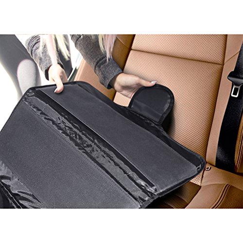 Car Seat Protector (1-Pack) Ultimate Poly Fiber Backing is Best Protection for Child & Baby Cars Seats, Dog Mat - Cover Pad Protects Automotive Vehicle Leather, Cloth Upholstery