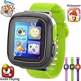 GBD Kids Game Smart Watches [AR Pro Edition] for Boys Girls Christmas Birthday Gifts with Pedometer Timer Camera Alarm Clock Sport Wrist Watch Kids Electronic Learning Toys (Green)