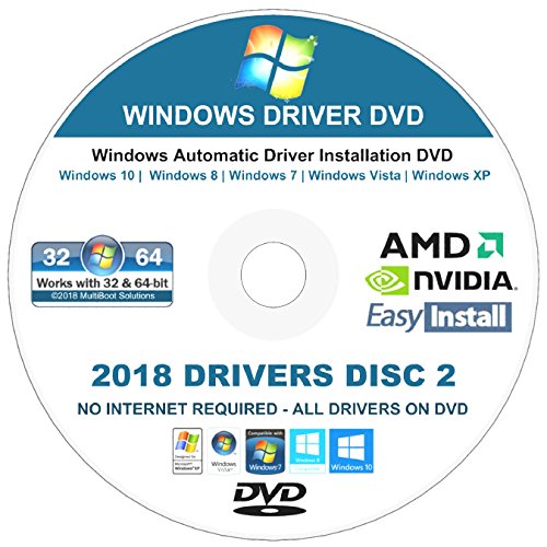 image for 2018 Universal Driver Installation DVD For Windows 10, 8 -8.1, 7, Vist