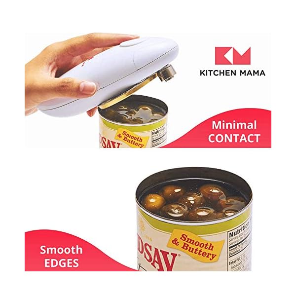 Kitchen-Mama-Electric-Can-Opener-Smooth-Edge-Tin-Opener-with-Easy-Touch-Start-Stop-Ergonomic-Arthritic-Hand-Friendly-Compact-Cordless-Design-Red Kitchen Mama Electric Can Opener - Smooth Edge Tin Opener with Easy-Touch Start & Stop, Ergonomic & Arthritic Hand…