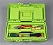 Multi-compartment Plastic Toolbox with Tray, Green