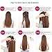 Clip in/on Hair Extension 5 Clips One Piece Full Head Hairpiece Long Synthetic Heat-Resistant Hair For Party/Halloween For Women Girls Teen (23