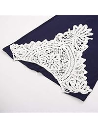Pantalones de dama con cintura elástica y pierna ancha
